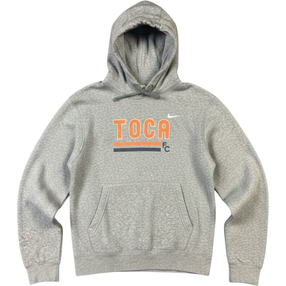 Nike Hoodie Mens‎ Small Gray Toca FC Soccer Club Graphic Fleece Pullover